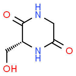 2,5-Piperazinedione, 3-(hydroxymethyl)-, (3R)- (9CI)结构式