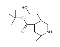 (2r,4s,5r)-5-(2-羟基乙基)-2-甲基哌啶-4-羧酸叔丁酯结构式