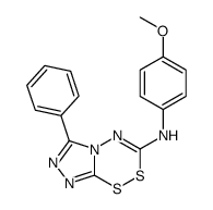 N-(4-methoxyphenyl)-6-phenyl-[1,2,4]triazolo[3,4-c][1,2,4,5]dithiadiazin-3-amine Structure