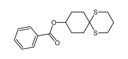 9-benzoyloxy-1,5-dithiaspiro(5.5)undecane结构式