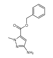 benzyl 3-amino-1-methylpyrazole-5-carboxylate结构式