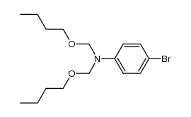 4-Bromo-N,N-di(n-butoxymethyl)benzeneamine结构式