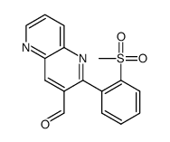 2-(2-(methylsulfonyl)phenyl)-1,5-naphthyridine-3-carbaldehyde结构式