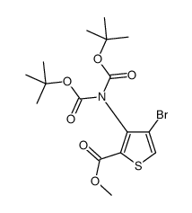 4-Bromo-3-bis(tert-butoxycarbonyl)amino-thiophene-2-carboxylic acid Methyl ester picture