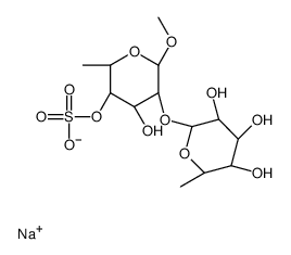 methyl-2-O-fucopyranosylfucopyranoside 4-sulfate structure