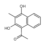 4-acetyl-2-methylnaphthalene-1,3-diol结构式