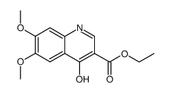 ethyl 4-hydroxy-6,7-dimethoxyquinoline-3-carboxylate Structure