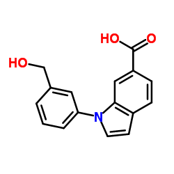 1-[3-(Hydroxymethyl)phenyl]-1H-indole-6-carboxylic acid结构式