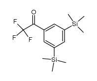 3,5-bis(trimethylsilyl)trifluoroacetophenone结构式