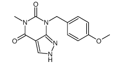 7-[(4-Methoxyphenyl)Methyl]-5-Methyl-2H-pyrazolo[3,4-d]pyrimidine-4,6(5H,7H)-dione Structure