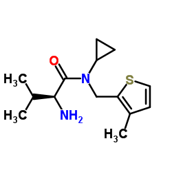 N-Cyclopropyl-N-[(3-methyl-2-thienyl)methyl]-L-valinamide Structure