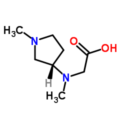 N-Methyl-N-[(3S)-1-methyl-3-pyrrolidinyl]glycine Structure
