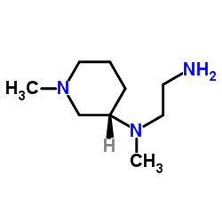 N-Methyl-N-[(3S)-1-methyl-3-piperidinyl]-1,2-ethanediamine结构式
