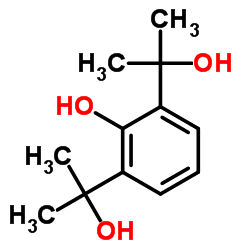 2,6-Bis(2-hydroxy-2-propanyl)phenol结构式