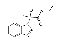 ethyl 2-(1H-benzo[d][1,2,3]triazol-1-yl)-2-hydroxypropanoate Structure