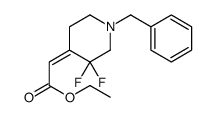 ethyl 2-(1-benzyl-3,3-difluoropiperidin-4-ylidene)acetate Structure