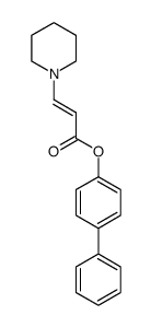 biphenyl-4-yl 3-(piperidin-1-yl)acrylate Structure