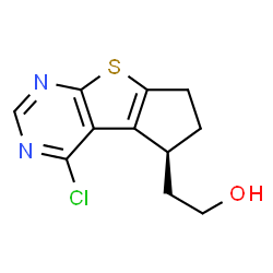 (S)-2-(4-氯-6,7-二氢-5H-环戊二烯并[4,5]噻吩并[2,3-d]嘧啶-5-基)乙醇图片