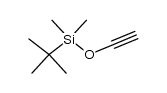 [[(tert-Butyl)dimethylsilyl]oxy]acetylene结构式