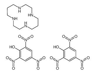 1,4,8,11-tetrazacyclotetradecane,2,4,6-trinitrophenol结构式