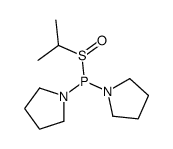 propan-2-ylsulfinyl(dipyrrolidin-1-yl)phosphane结构式