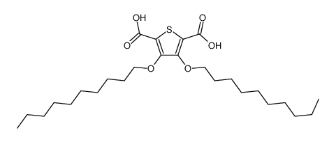 3,4-didecoxythiophene-2,5-dicarboxylic acid结构式
