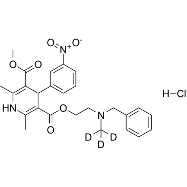 Nicardipine D3 hydrochloride structure