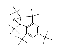 2,3-Di-tert-butyl-2-(2,4,6-tri-tert-butyl-phenyl)-thiirane Structure