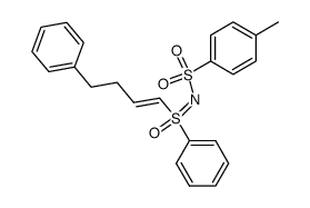 (S)-(+)-(E)-S-phenyl-S-(4-phenylbut-1-enyl)-N-(p-tolylsulfonyl)sulfoximine Structure