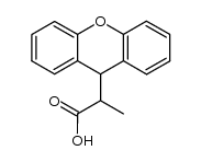 rac-2-(9H-xanthen-9-yl)propanoic acid Structure