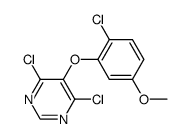 4,6-dichloro-5-(2-chloro-5-methoxy-phenoxy)-pyrimidine Structure