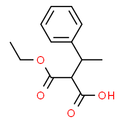 Propanedioic acid, (1-phenylethyl)-, monoethyl ester (9CI) Structure
