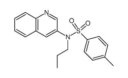 4-methyl-N-propyl-N-(quinolin-3-yl)benzenesulfonamide结构式