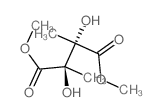 Butanedioic acid,2,3-dihydroxy-2,3-dimethyl-, 1,4-dimethyl ester, (2R,3S)-rel- Structure