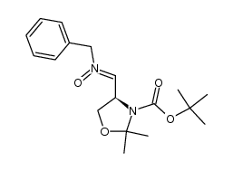 (Z)-N-[(4R)-3-(tert-butoxycarbonyl)-2,2-dimethyl-1,3-oxazolidin-4-yl]benzylamine N-oxide Structure
