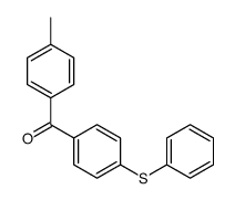 (4-methylphenyl)-(4-phenylsulfanylphenyl)methanone Structure