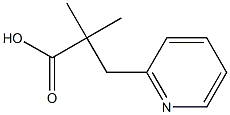 2,2-Dimethyl-3-(pyridin-2-yl)propanoic acid Structure