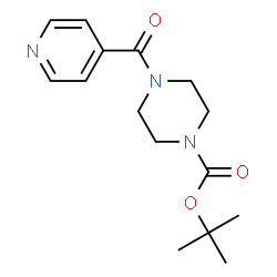 tert-butyl 4-isonicotinoylpiperazine-1-carboxylate structure