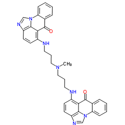 5,5'-[(Methylimino)bis(3,1-propanediylimino)]bis(6H-imidazo[4,5,1-de]acridin-6-one) Structure