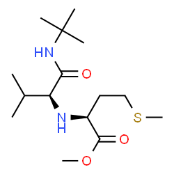L-Methionine, N-[1-[[(1,1-dimethylethyl)amino]carbonyl]-2-methylpropyl]-, methyl ester, (S)- (9CI) Structure