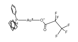 (triphenylphosphine)gold pentafluoropropionate结构式