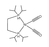 [Ni(1,2-bis(di-isopropylphosphino)ethane)(CO)2] Structure