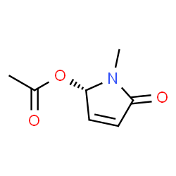 2H-Pyrrol-2-one,5-(acetyloxy)-1,5-dihydro-1-methyl-,(5S)-(9CI)结构式