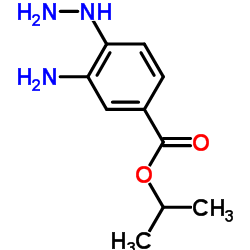 Benzoic acid, 3-amino-4-hydrazino-, 1-methylethyl ester (9CI) structure