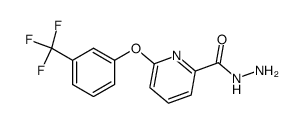 6-[3-(trifluoromethyl)phenoxy] picolinic acid hydrazide结构式