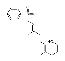 10-(benzenesulfonyl)-4,8-dimethyldeca-4,8-dien-1-ol结构式
