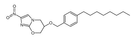 (6S)-2-nitro-6-[(4-octylphenyl)methoxy]-6,7-dihydro-5H-imidazo[2,1-b][1,3]oxazine结构式