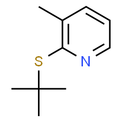 2-(tert-Butylthio)-3-methylpyridine结构式