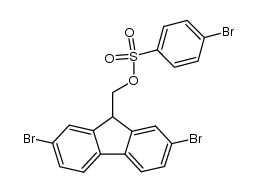 2,7-dibromo-9-({[(4'-bromophenyl)sulfonyl]oxy}methyl)fluorene结构式