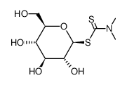 N,N-dimethyl β-D-glucopyranosyl dithiocarbamate Structure